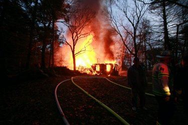 Home on Fire on Thanksgiving