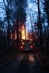 Trucks at Fire on Thanksgiving