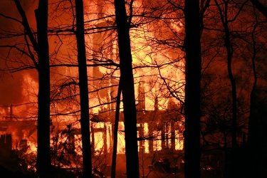 2 Alarm Fire in North Reading at Swan Pond Road Involving 2 Homes