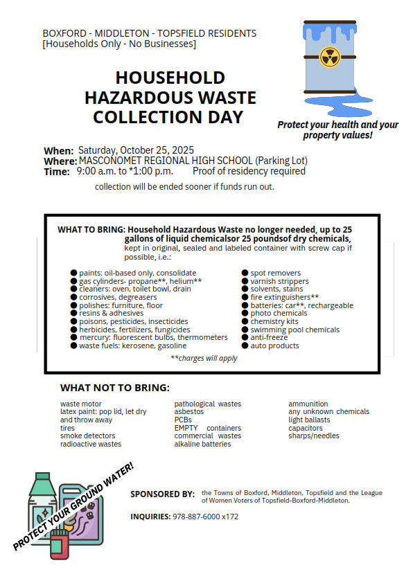 2025 Household Hazardous Waste Day Flyer