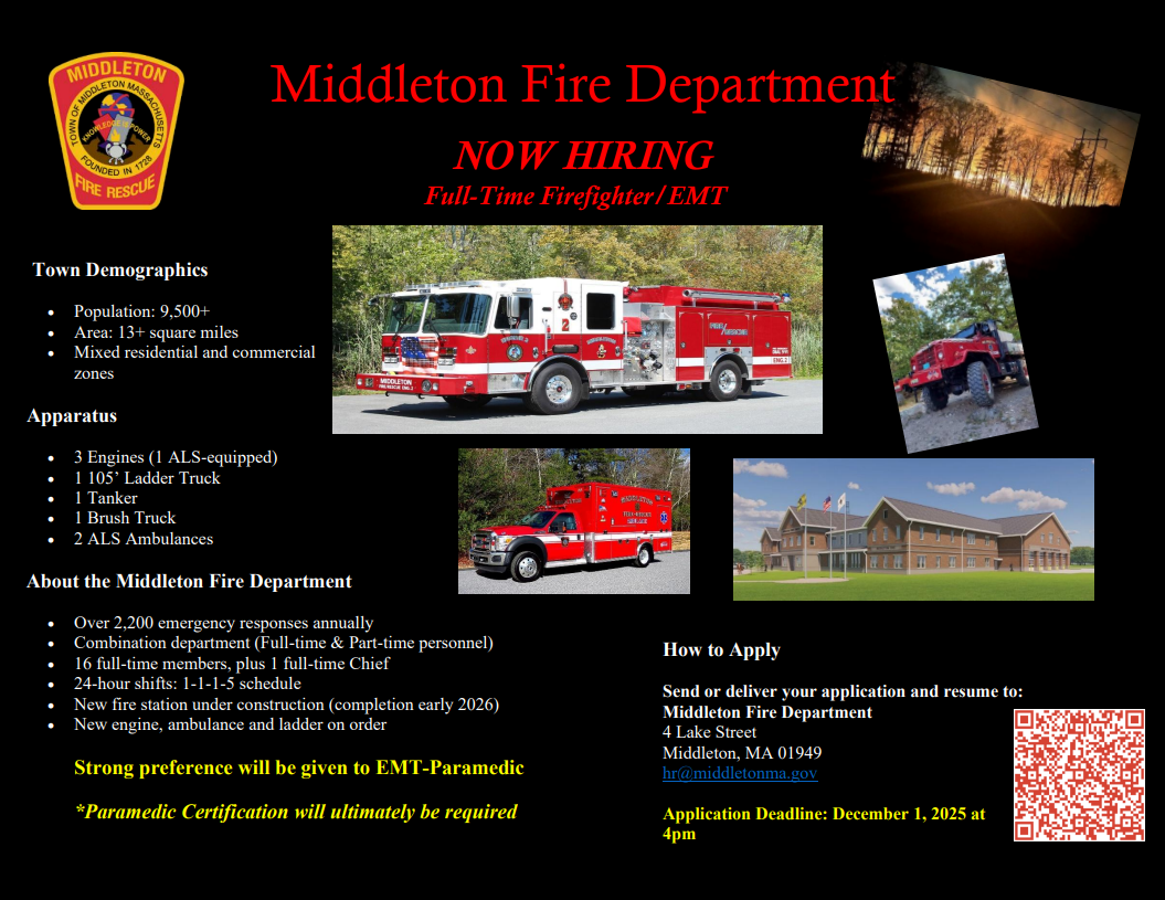 Hiring Full-Time FF-EMT 2025